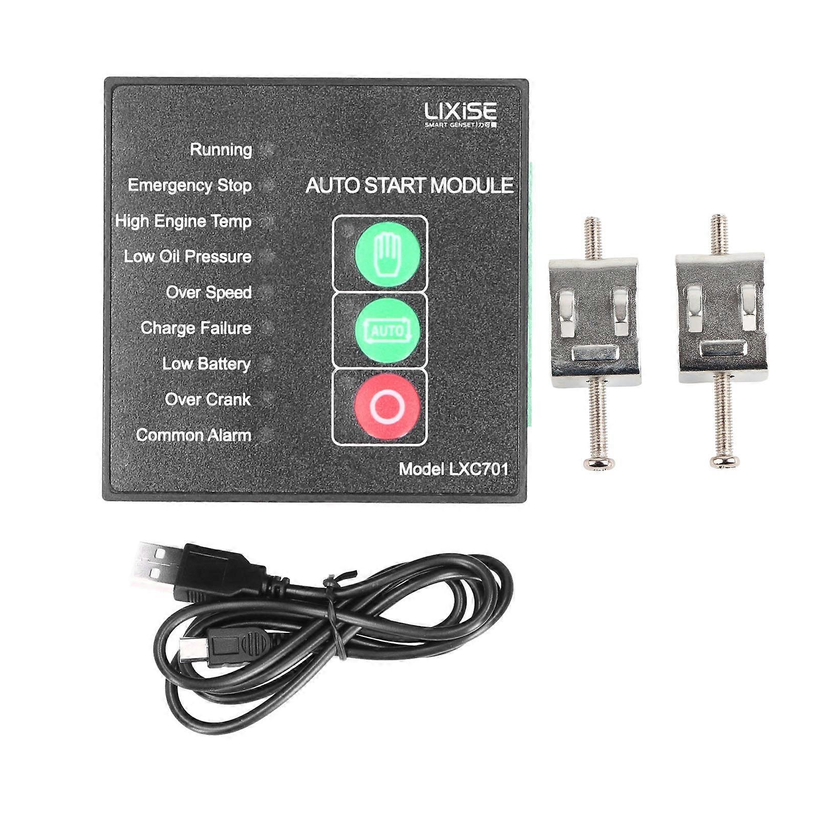 Auto Start Genset Controller Control Panel for Diesel Generator LXC701 DC 8‑35V