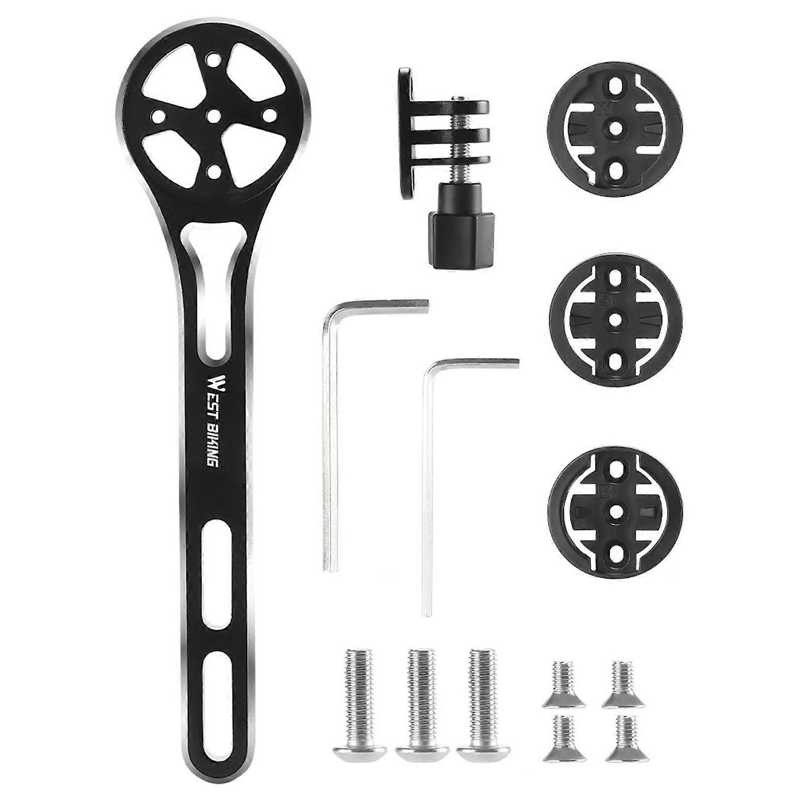 Bike Computer Mount - Out Front Cycle Computer Mount for Road Bikes Integrated Handlebar, Garmin Bike Mount Compatible with GPS Bike Computer,Wahoo,Br