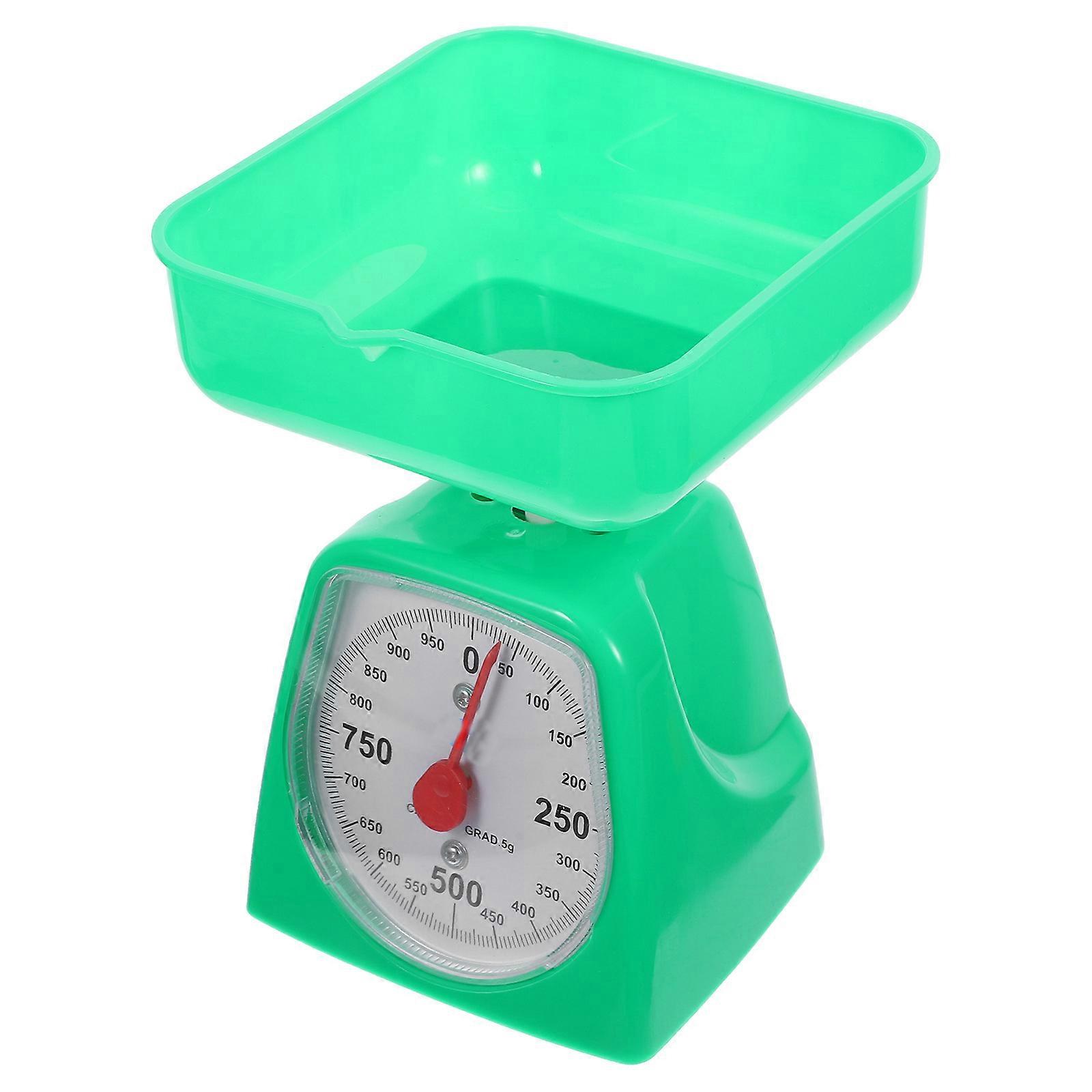 Manual Kitchen Scale Spring Scale Baking Measurement Students 20x15cm Weighing Food 1Pack