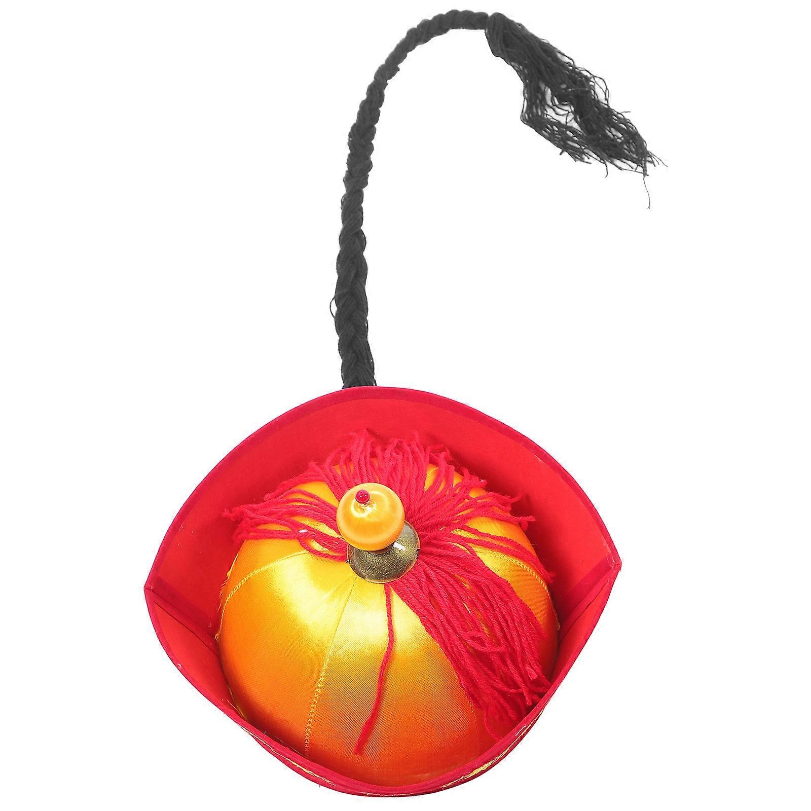 Asian Emperor Hat Crown Shape 1Set For Dance Parties