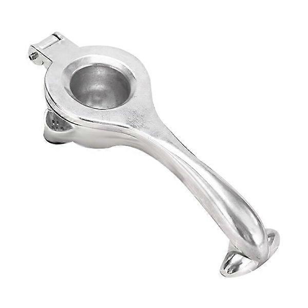 Manual metal citrus juicer, fruit press for orange lemon, kitchen tool (silver)