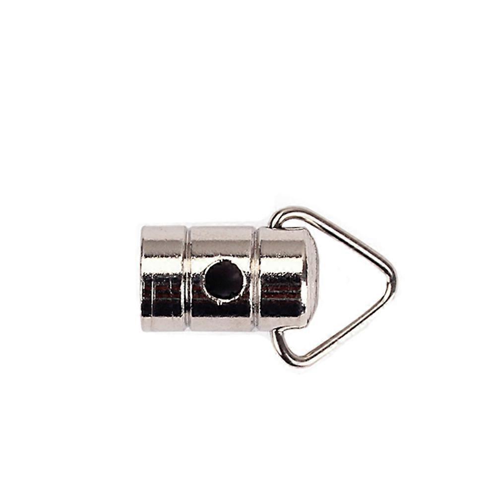 Large Metal Strap Lock Button 2pcs Banjo Guitar Strap Hook Button for Banjo Silver