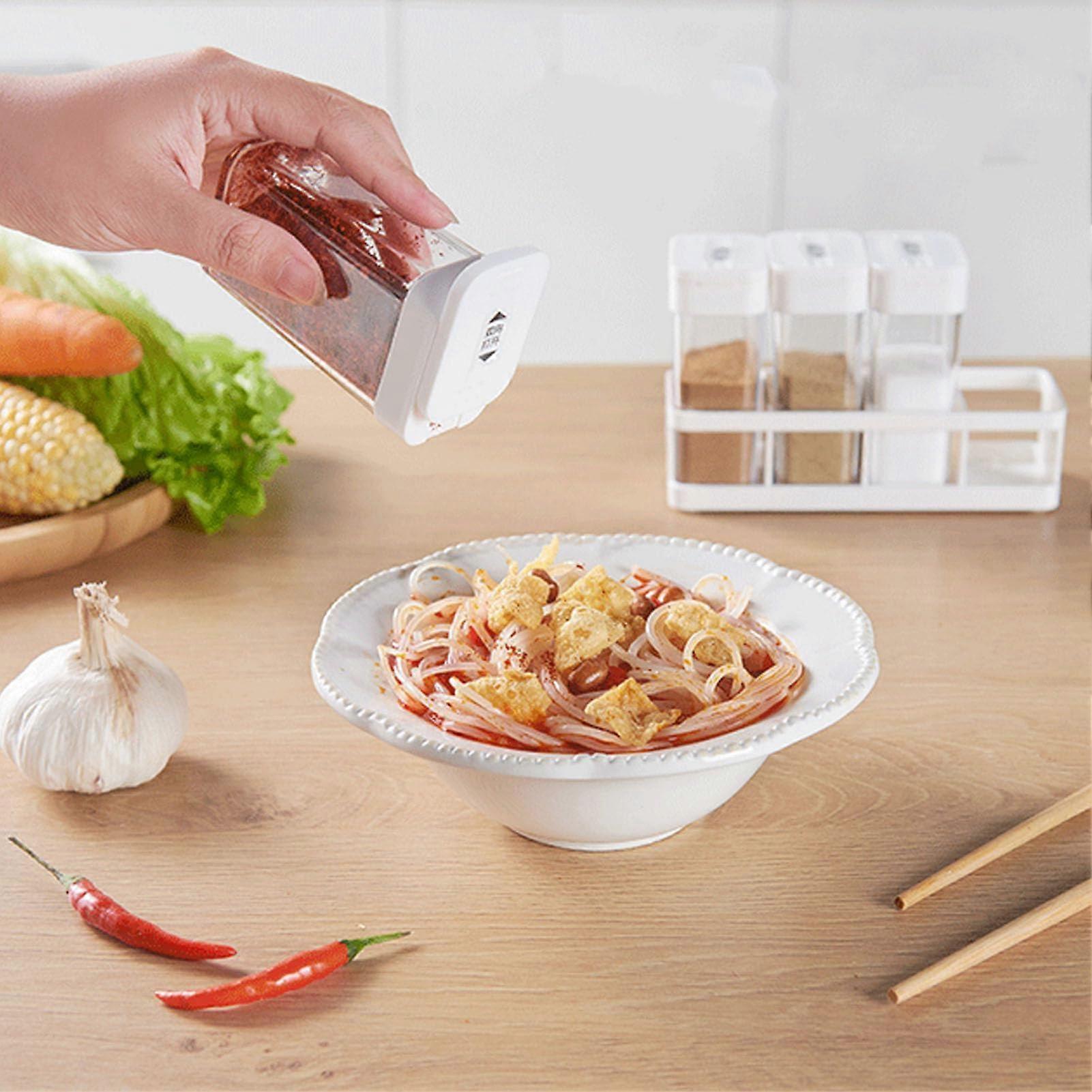 4 Grid Spice Container Multifunctional Organizer For Storage Of Plastic Oil And Bottle Set With Divider Base Lightweight