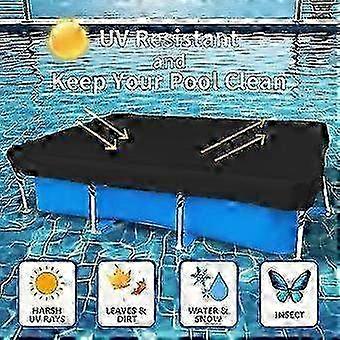 Heavy Duty Tear Resistant & Fade Resistant Rectangular Frame Pool Cover 400 X 211 - Strong Protector for Above Ground Swimming Pools