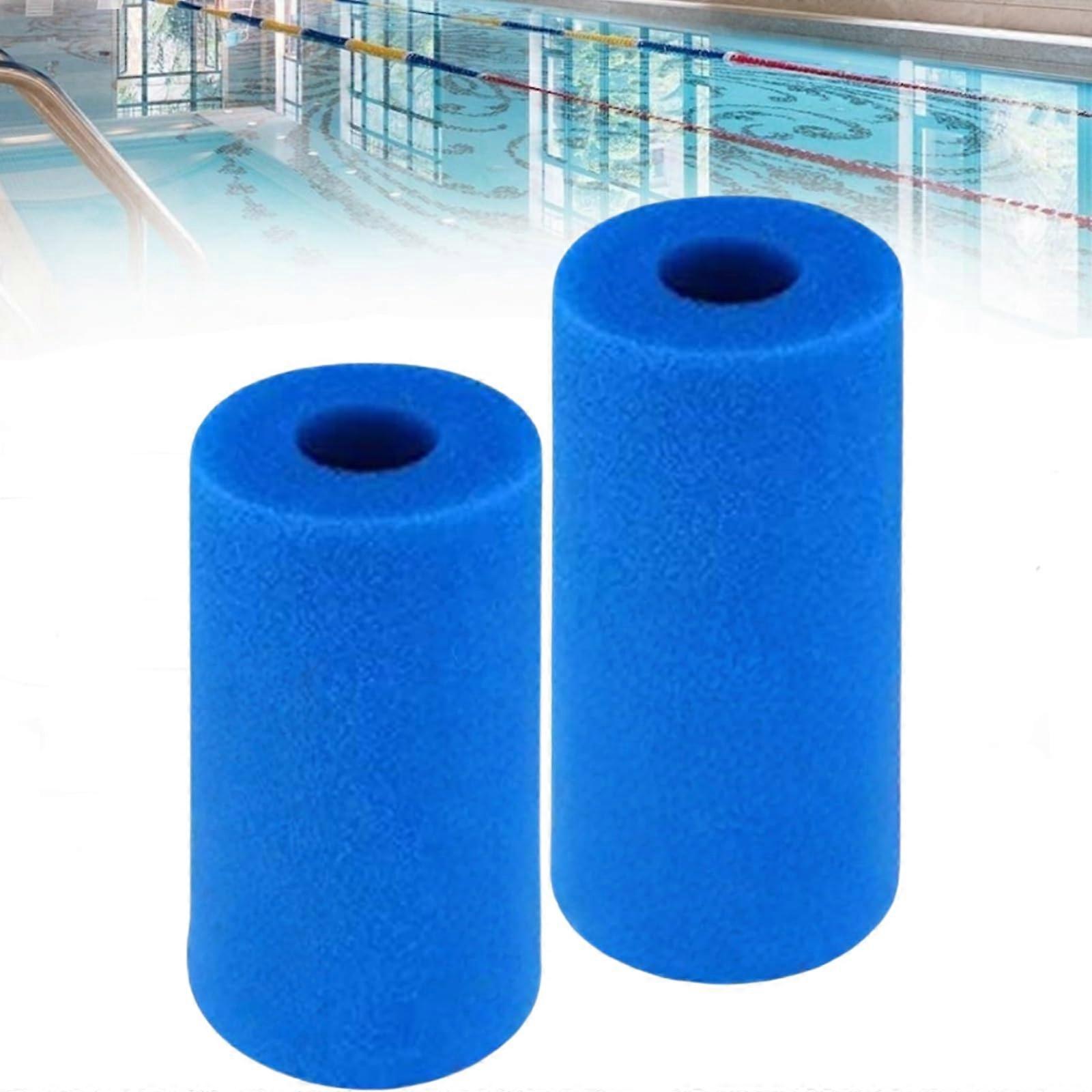 Pool Filter Sponge Washable, Compatible With Intex A/B/H Type, 2 Pack B Type, Reusable Foam Replacement Cartridge