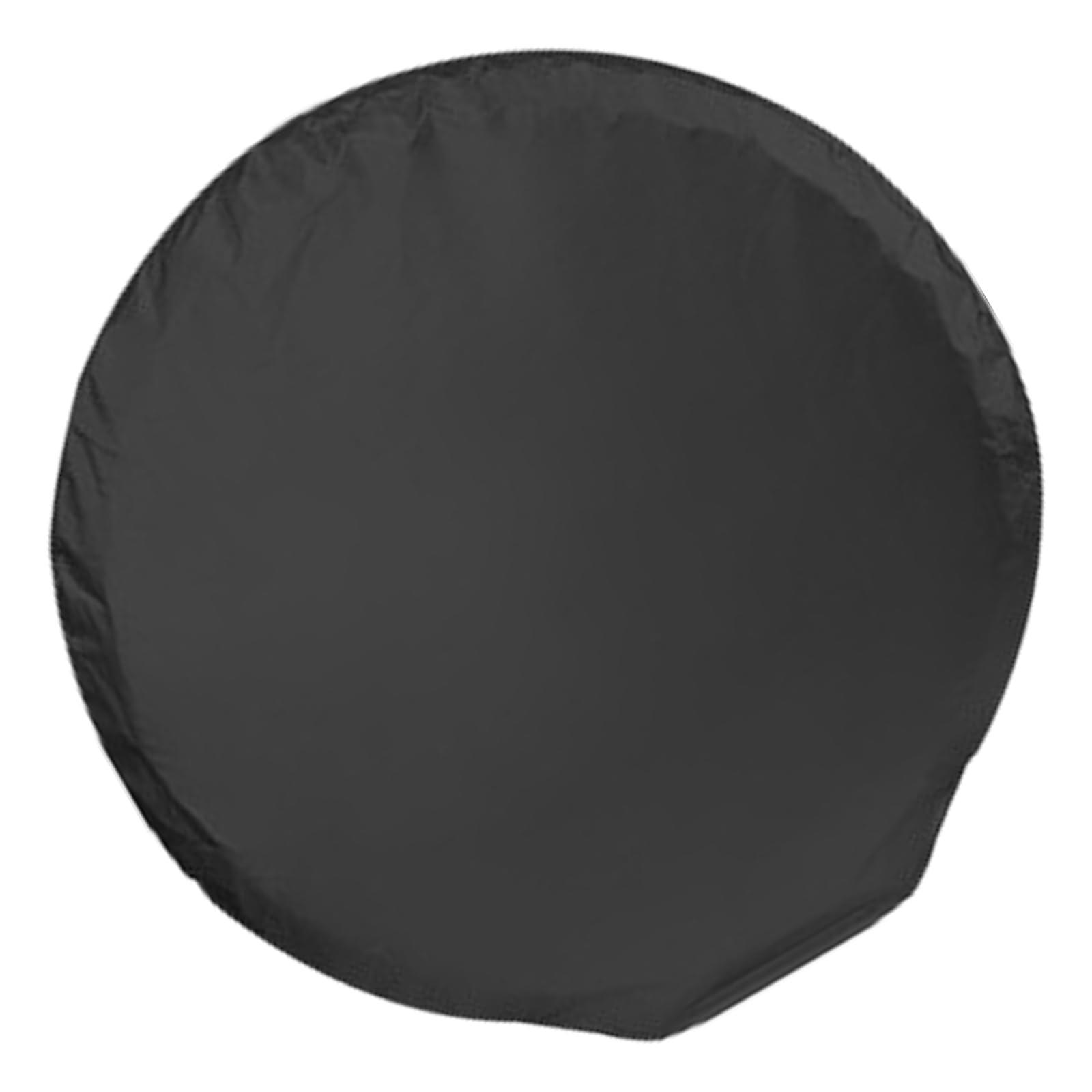 Car Tire Covers With Windproof Hooks For Weather Protection And Easy Installation Black 1 Piece