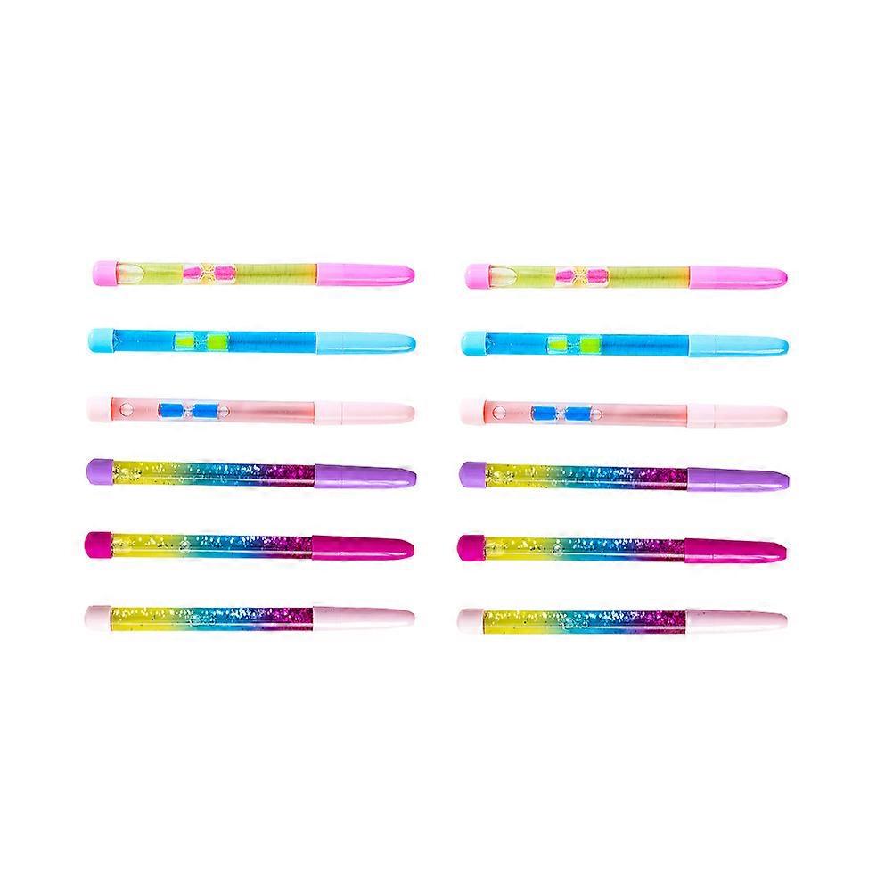 Colorful Quicksand Pens for Multi-Use Writing with 12Pcs Set