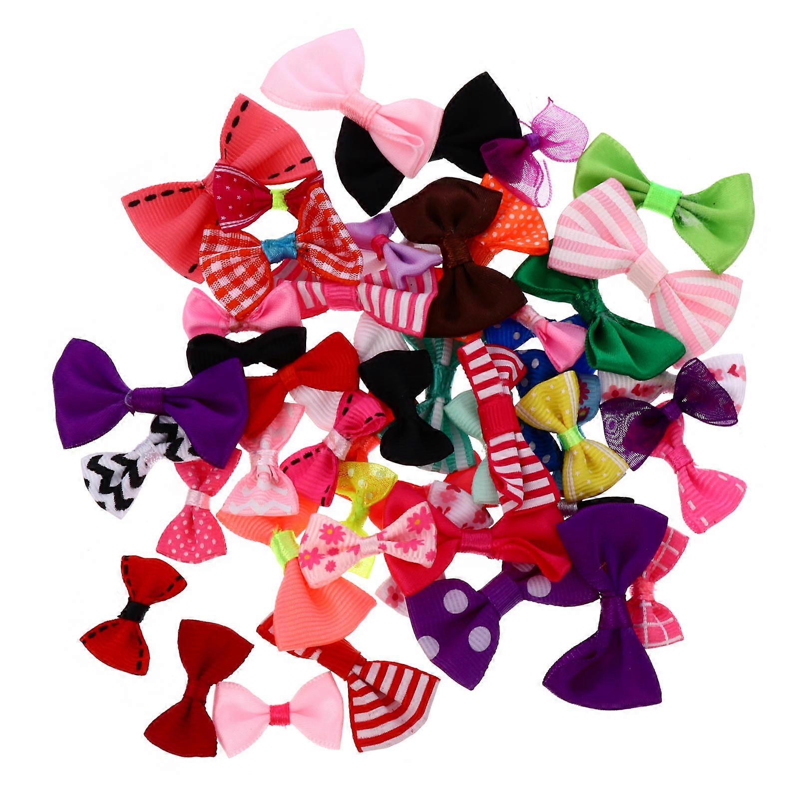 Ribbon Bows Decorative Bows for DIY Projects 100Pcs Mixed Colors
