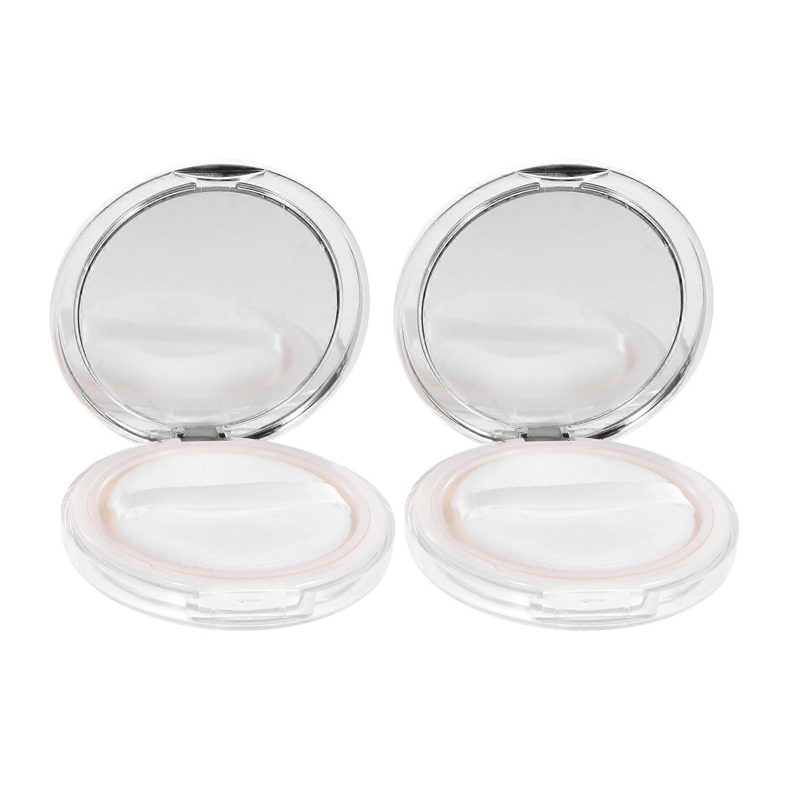 Women’s Makeup Storage Solution with 2 Sets Loose Powder Boxes Flip-type Design