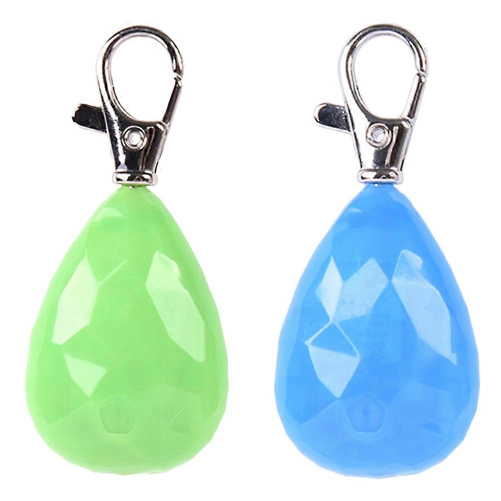 Blue Plastic Dog Night Recognizing Pendant Rechargeable Pet Light for Safe 2pcs