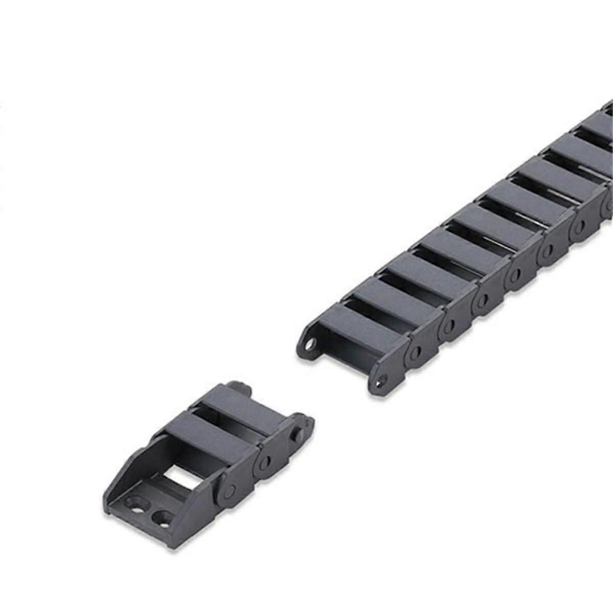 1meterlong cable drag chain, 15 x 30 mm, bridge type, machine, nonopenable plastic drag line gear drag chain, movable protection (R38).