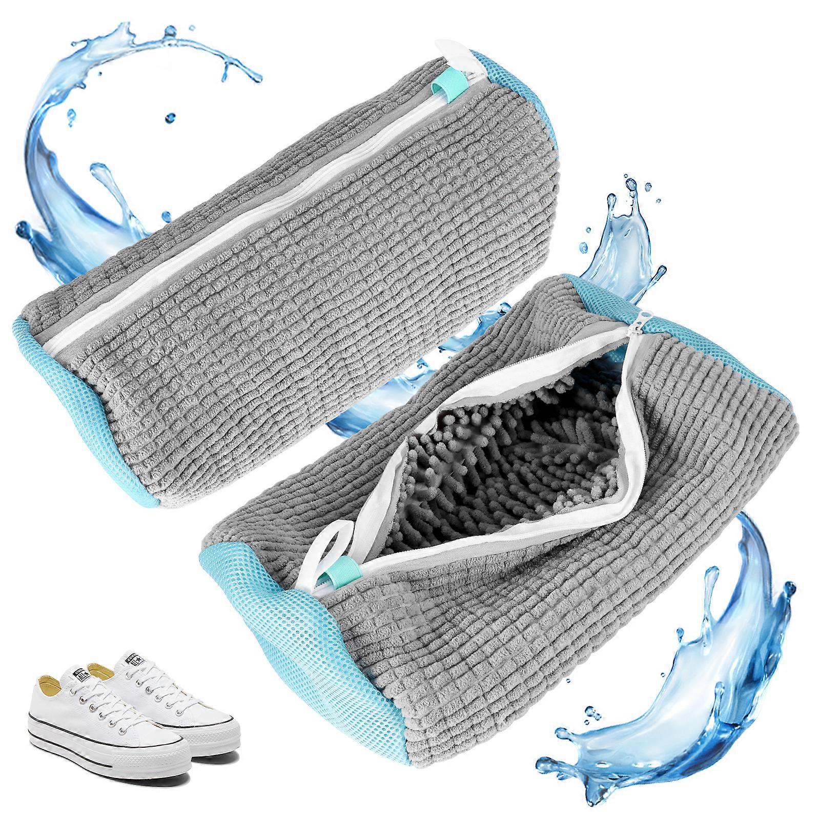 2pcs Washing Machine Shoe Wash Bags Grey