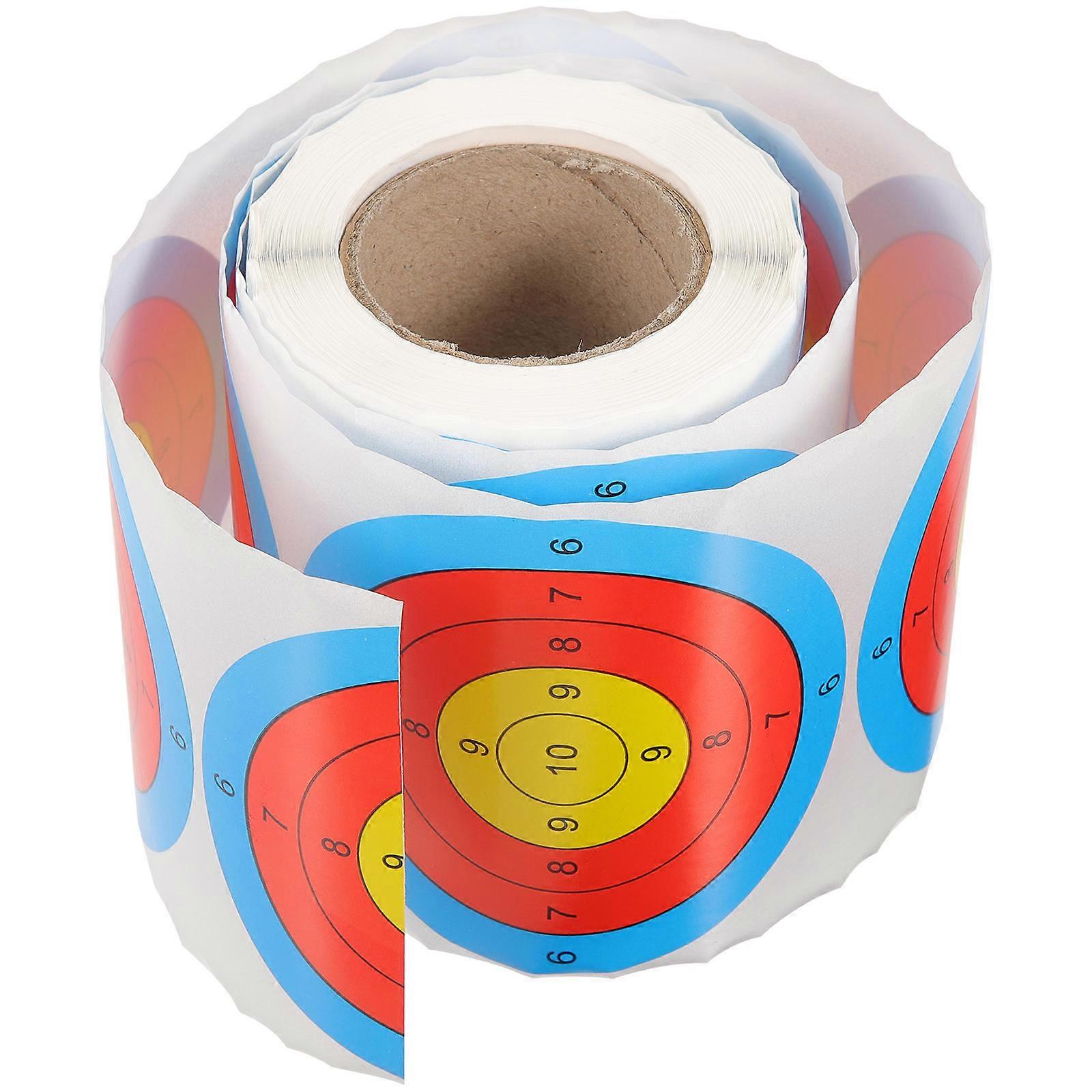 1 Roll Durable Fluorescent Target Stickers for Practice Shooting with Self-Adhesive Design Multi