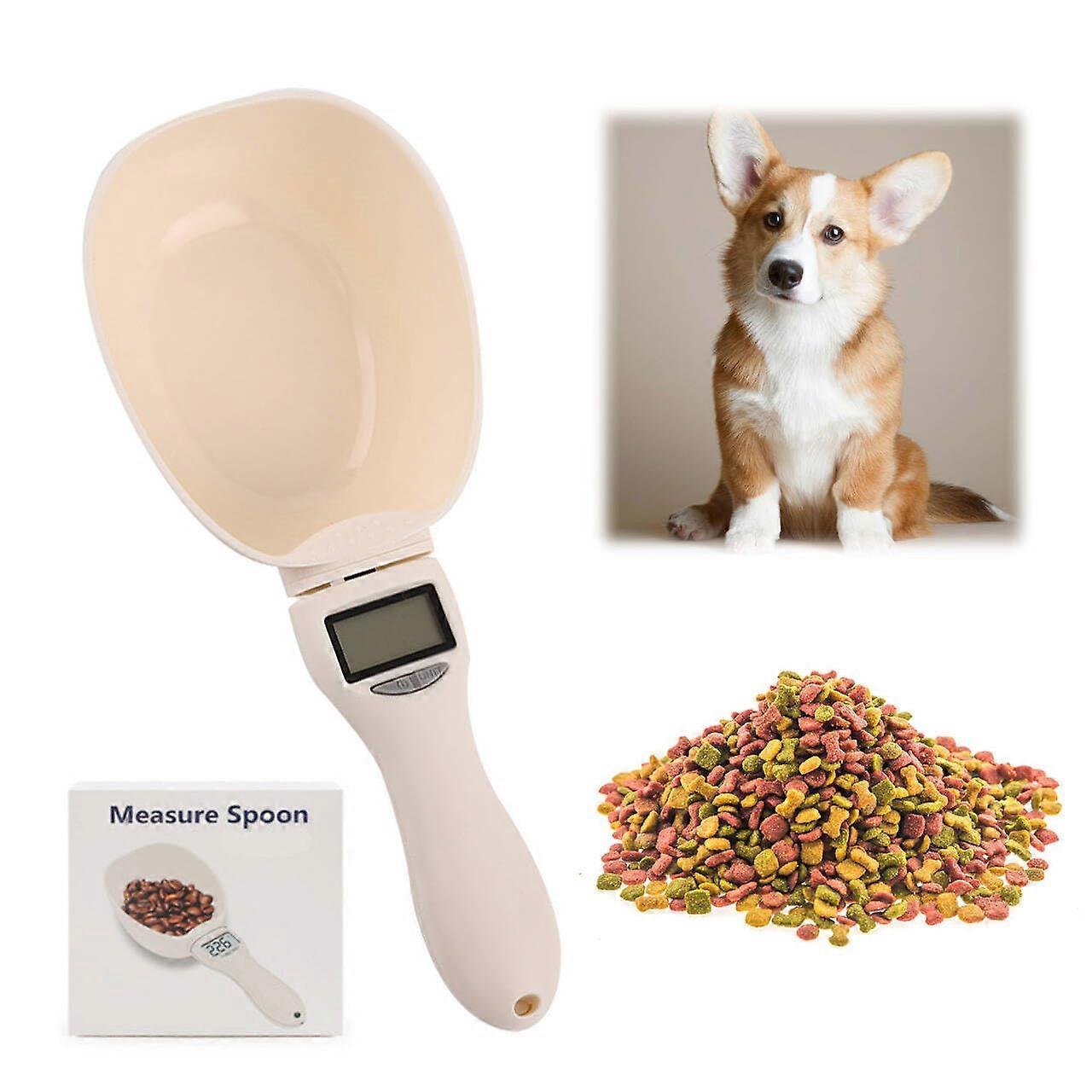 Digital Spoon Scales Dog Food Measuring Spoon, Accurate Weight Scale for Pet Food, Compact Design, LCD Display