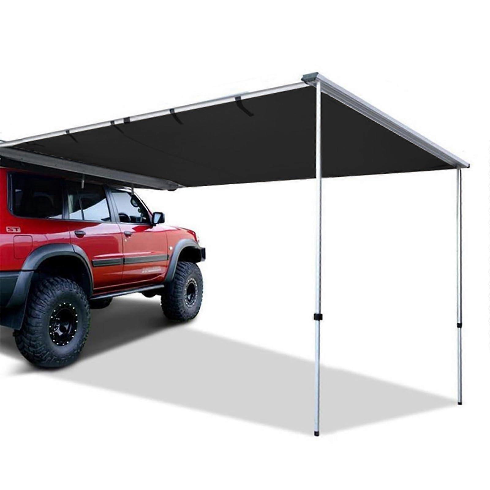 Adjustable Vehicle Awning Extendable Sun Shade Waterproof UV50+ Overland Tent For Car RV Aluminum Frame 160x250cm
