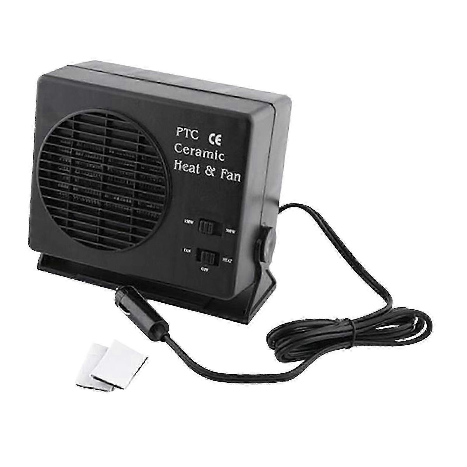 Car Heater Fan, 12V DC 300W/150W, Cigarette Lighter Socket
