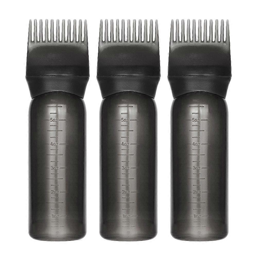 3 pcs Root Comb Applicator Bottle Hair Dye Root Applicator Bottle Scale Root Applicator Bottle
