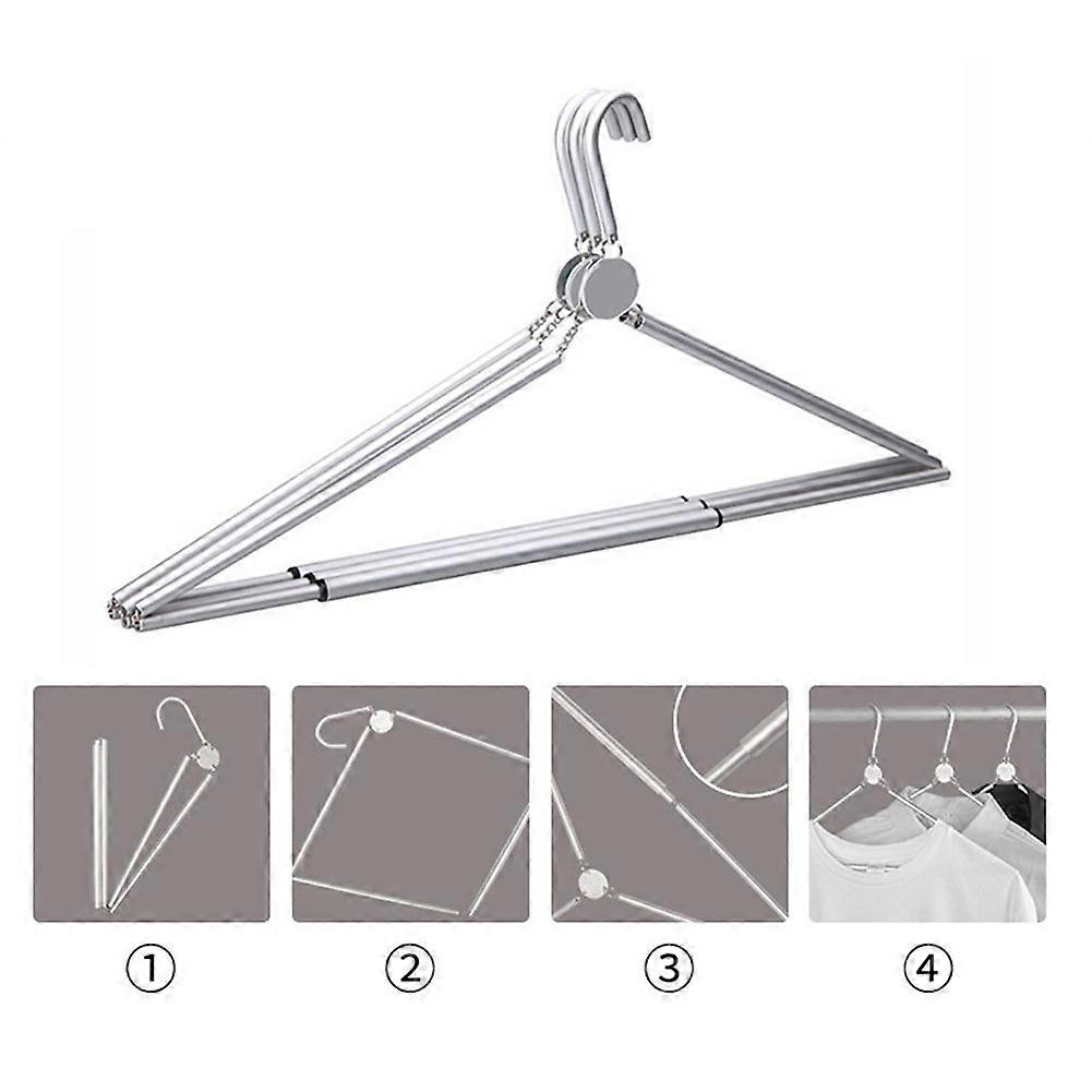 Foldable Travel Hangers Sturdy Compact Space Saver Drying Rack for Home Travel