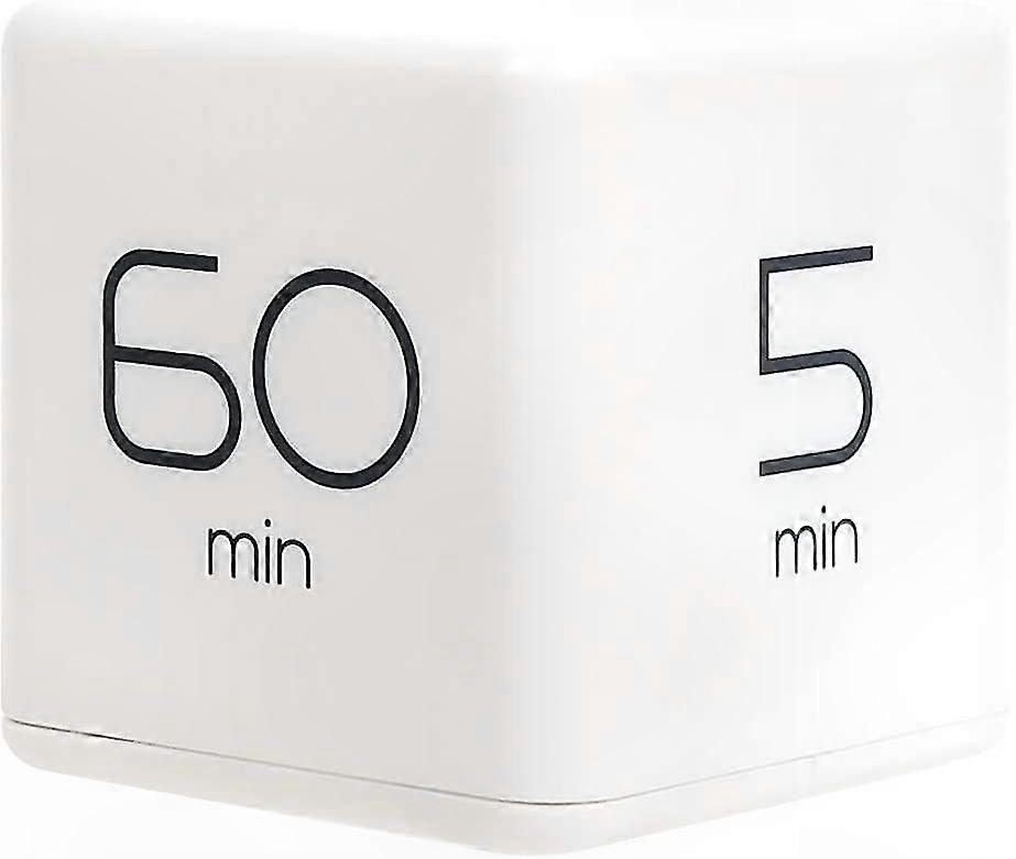 White Kitchen Timer for Time Management, Kids, Study, and Exercise