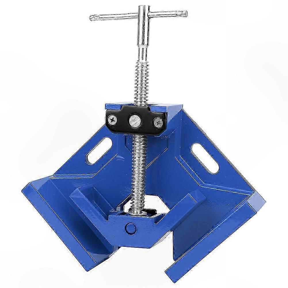 Right Angle Clamp with T Handle for Woodworking Projects Quick Fix Tool Blue