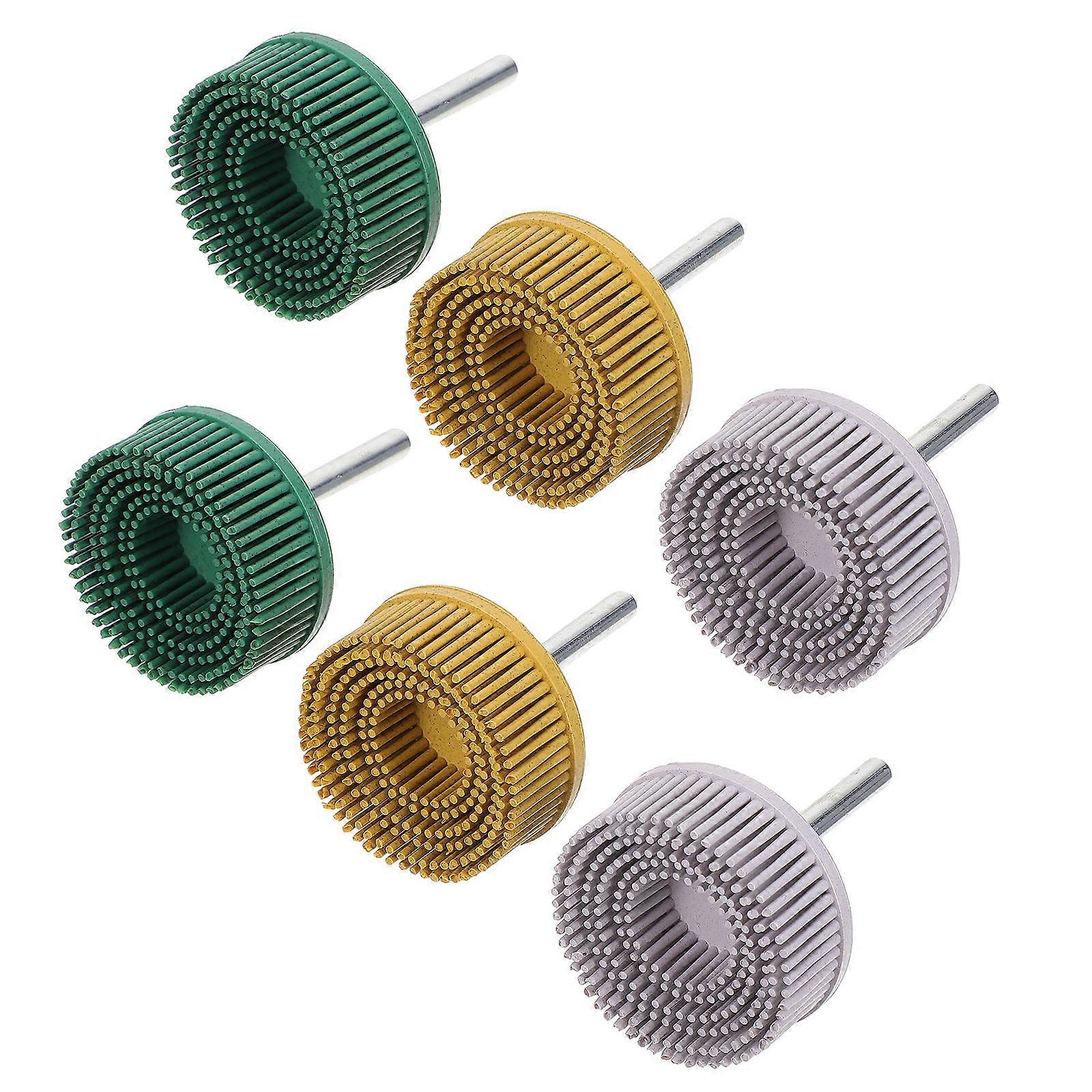 Electric Drills Abrasive Brushes for Industrial Use in Assorted Color 6Pcs