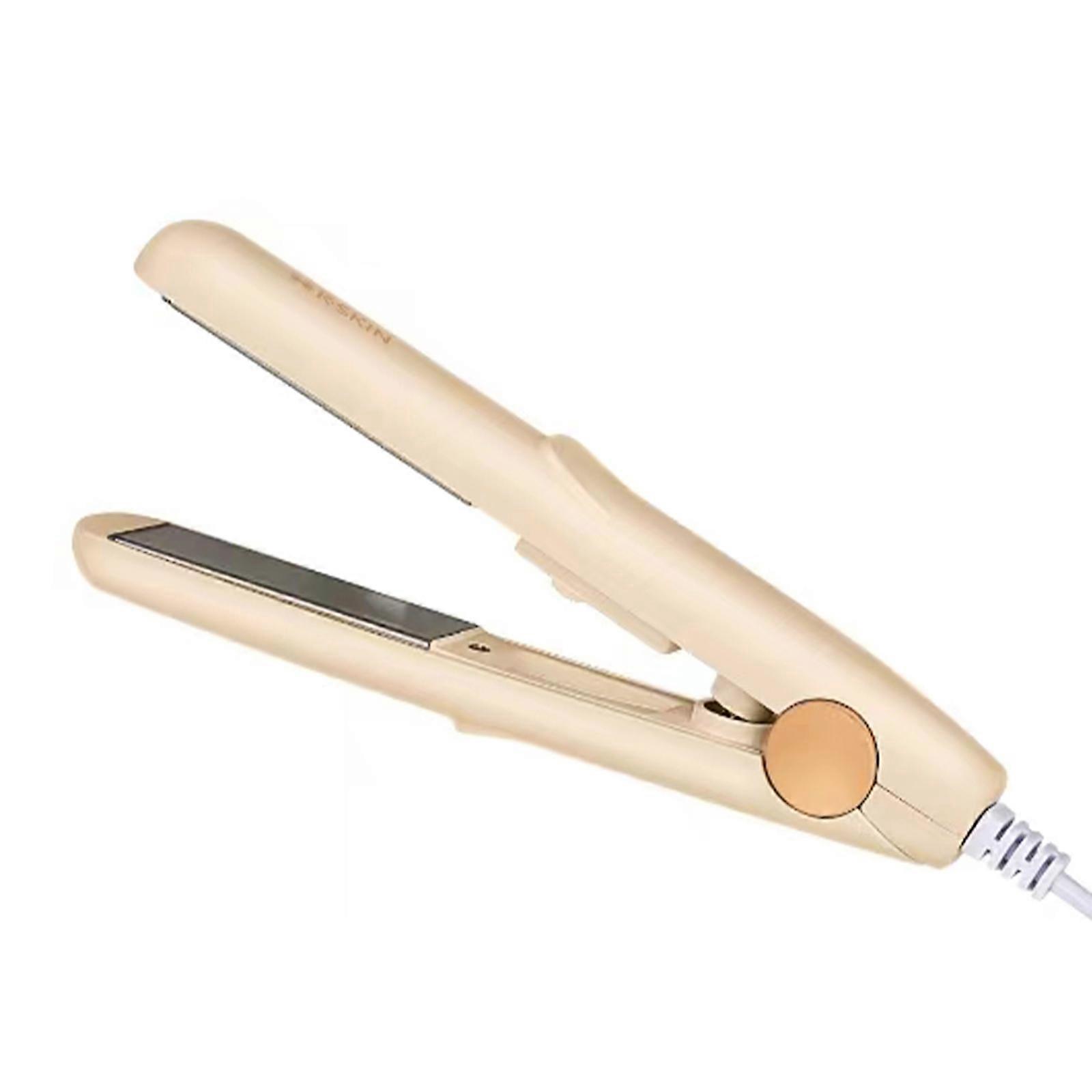 K·SKIN K7 Portable Hair Straightener and Curler for Dormitory Use Straightening and Curling Iron Low Power Ceramic Plate PTC Heating