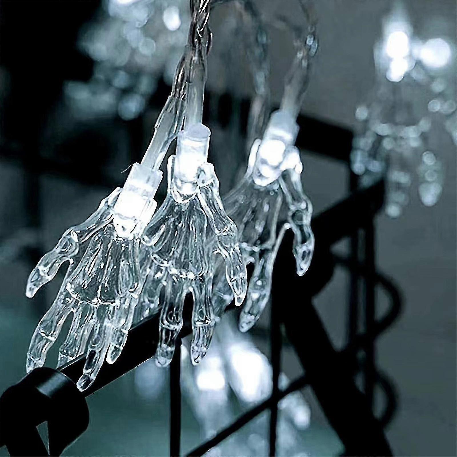Halloween Decor Led Halloween Decoration Hand Light String Party Skeleton Hand Skeleton Small Colored Light Light