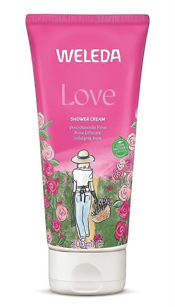Crème de douche Weleda Love Pampering à la rose 200 ml - Lot de 3