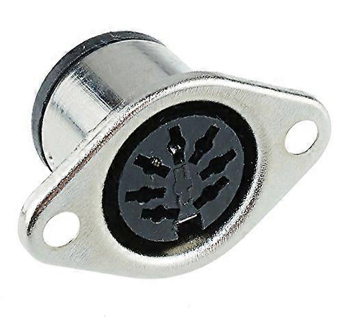 5 x 7-Pin DIN Panel Mount Socket Connector for DIY Audio Projects, 7-Pin Male Connector, Compatible with Electronics