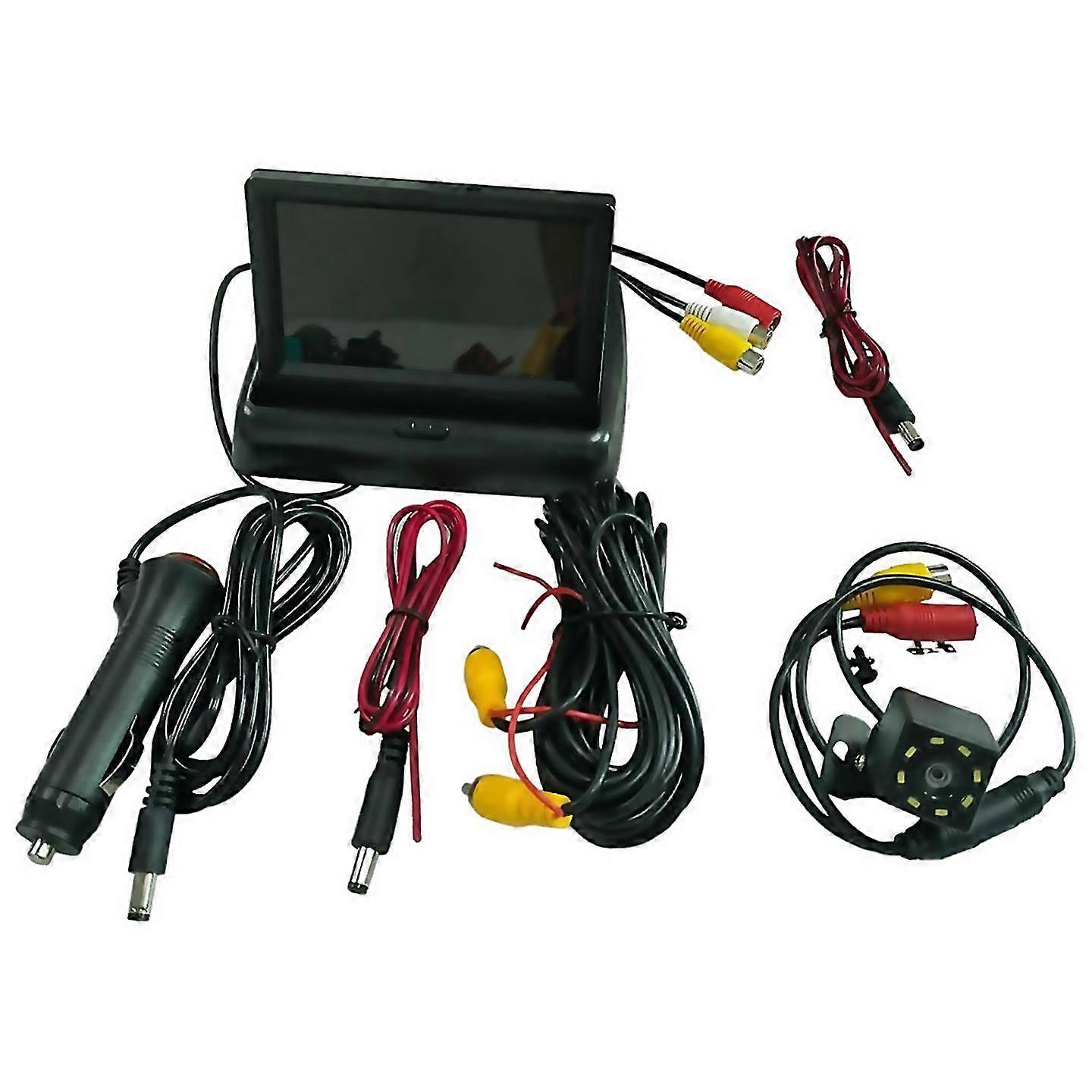 For 43inch Car Rear View Backup Camera Lcd Monitor Parking System