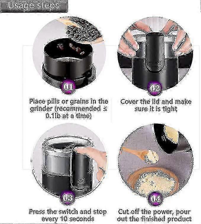أفضل طاحونة كسارة حبوب كهربائية ، قم بطحن أقراص الدواء والفيتامينات بأحجام مختلفة في مطحنة مسحوق حبوب منع الحمل الناعمة لكبار السن والأطفال O A7