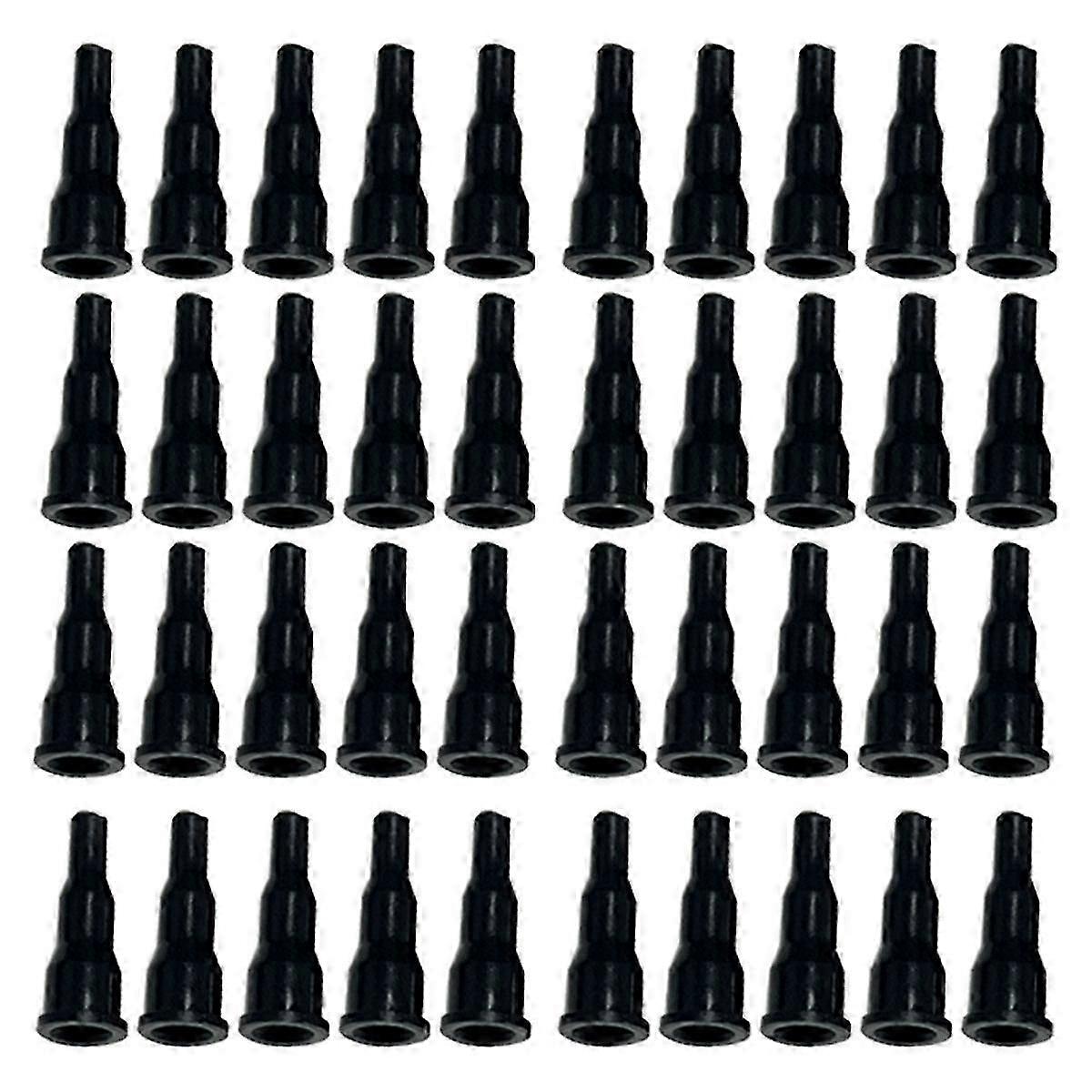 40PCS Universal Cassette Gas Tank Adapters Inflation Valve Type Torch Gas Nozzle Connector Gas Converter Black
