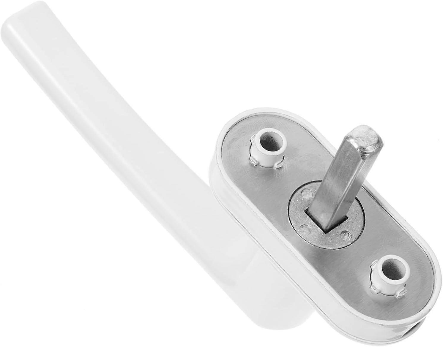 Inner Window Handle White Aluminum Crank with Lock Slip Design for Safety with