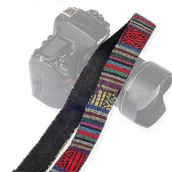 Vintage Camera Strap for DSLR Cameras - Bran Woven Embroidered Eleg...