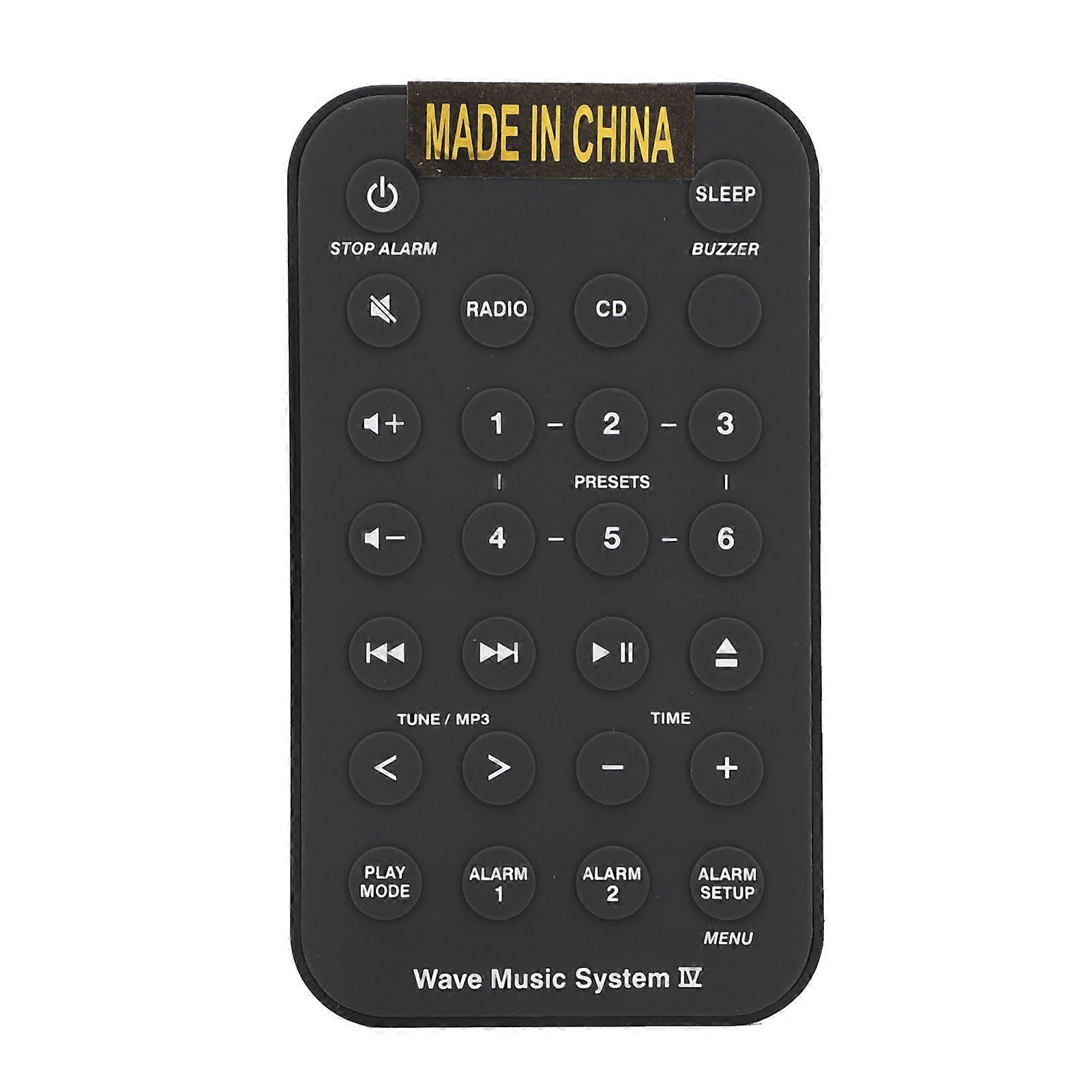 Replacement Remote Control Comfortable Grip High Durability Remote Control for Wave Music System IV