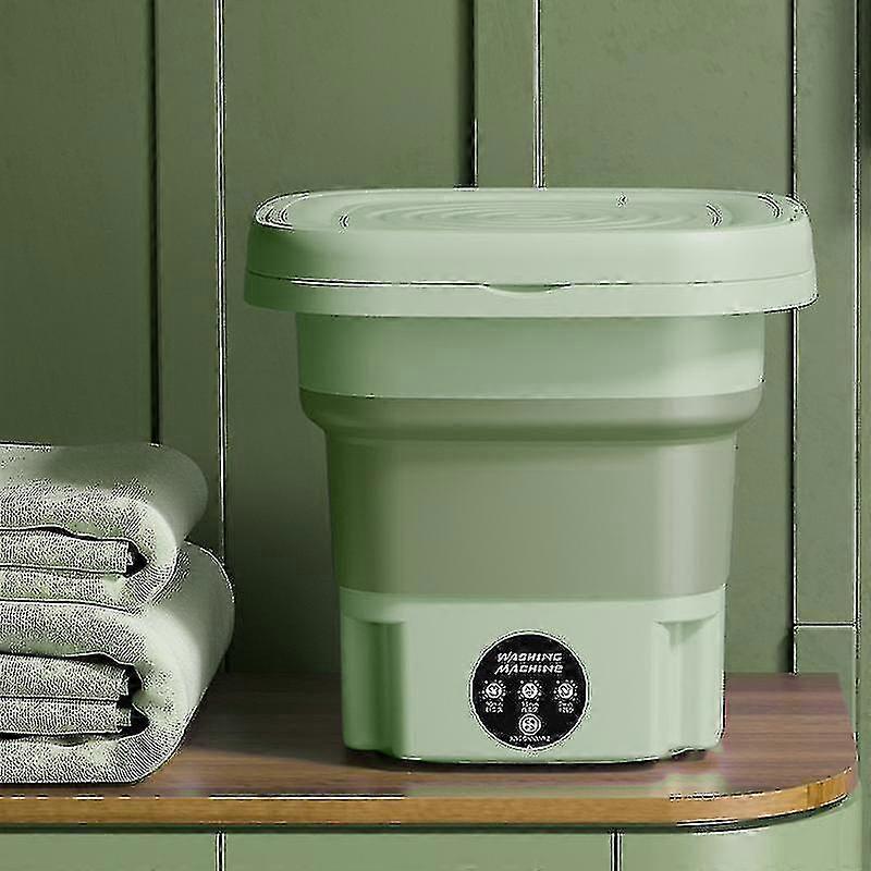 1.8-liter folding washing machine with 3 stretchable styles and spin-drying function