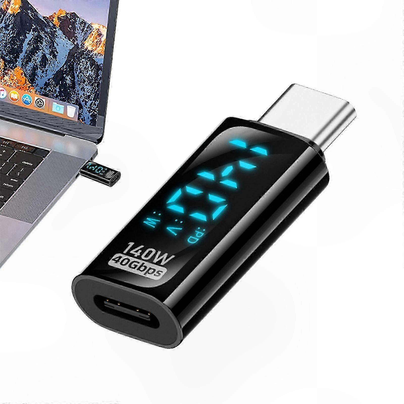 USB-C to Type-C Adapter, 100W PD Fast Charging Converter for Digital Displays