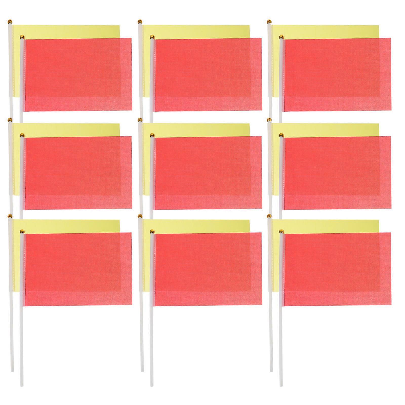 Mini Hand Flags Hand Waving for 100Pcs Colored Handheld Flags