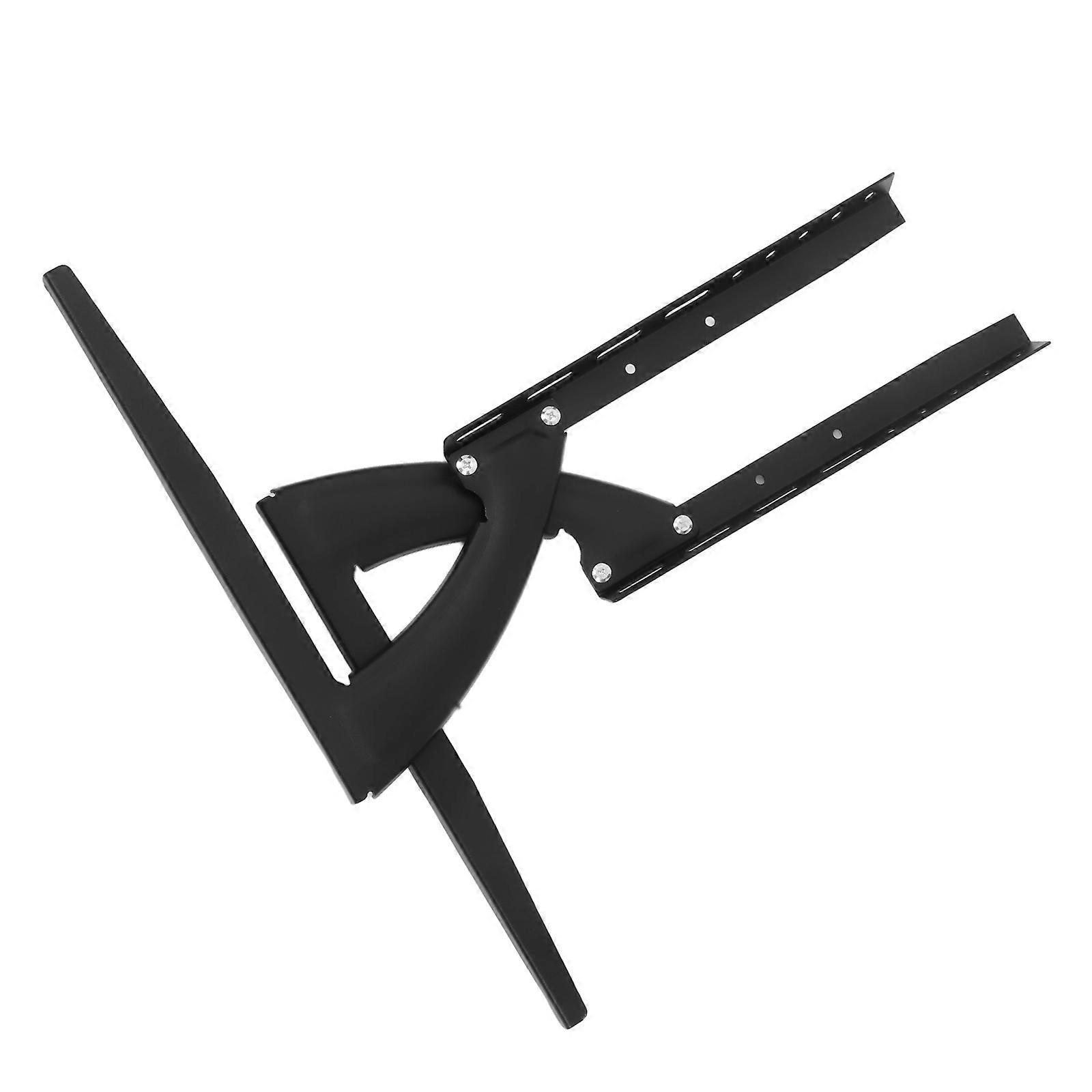 Easy Installation Tv Pedestal Base For Flat Screen Tv Black 50.00X25.50X1.50CM Spacesaving Design 1 Set