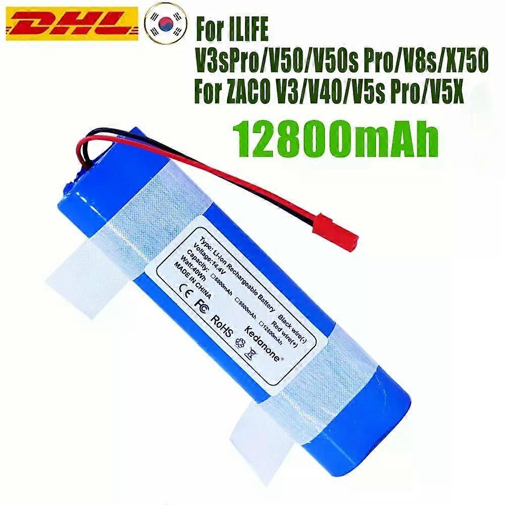 Apply Li-lion Battery for ILIFE V3s Pro, V5s Pro, V8s, V8 PlusV80V80 MaxV80 Pro,V3s Max 18650 12800mAh 14.4V PX-B010