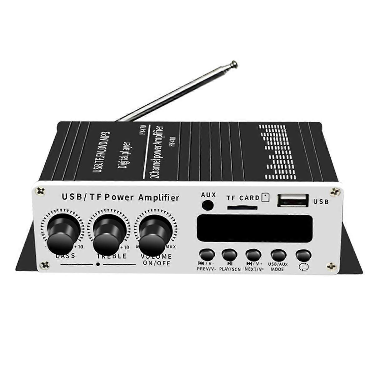 Bluetooth Audio Amplifier USB Memory Card FM Stereo Power Audio Amplifier Digital Stereo Power Audio Amplifier