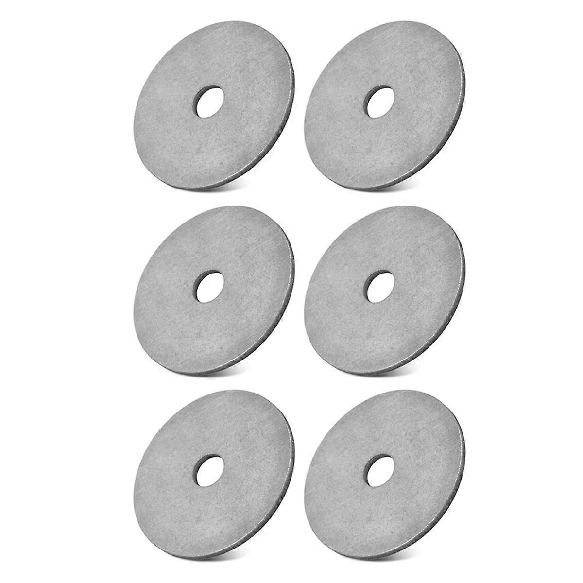 6x Stainless Steel Washers for Survey Stakes Property Line Markers