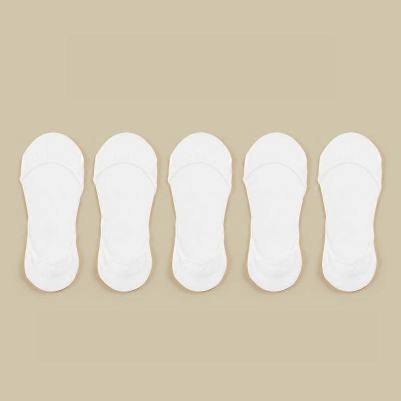 Socks women's Cotton Invisible Summer Thin Breathable Soft Silicone Non-Slip Fashion For High Heels Boat Socks Sole Socks 5 Pair