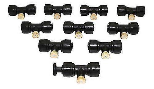 Atomizing nozzle, including nozzle outdoor cooling accessories plug socket plug low pressure brass atomizing nozzle (10 pieces)