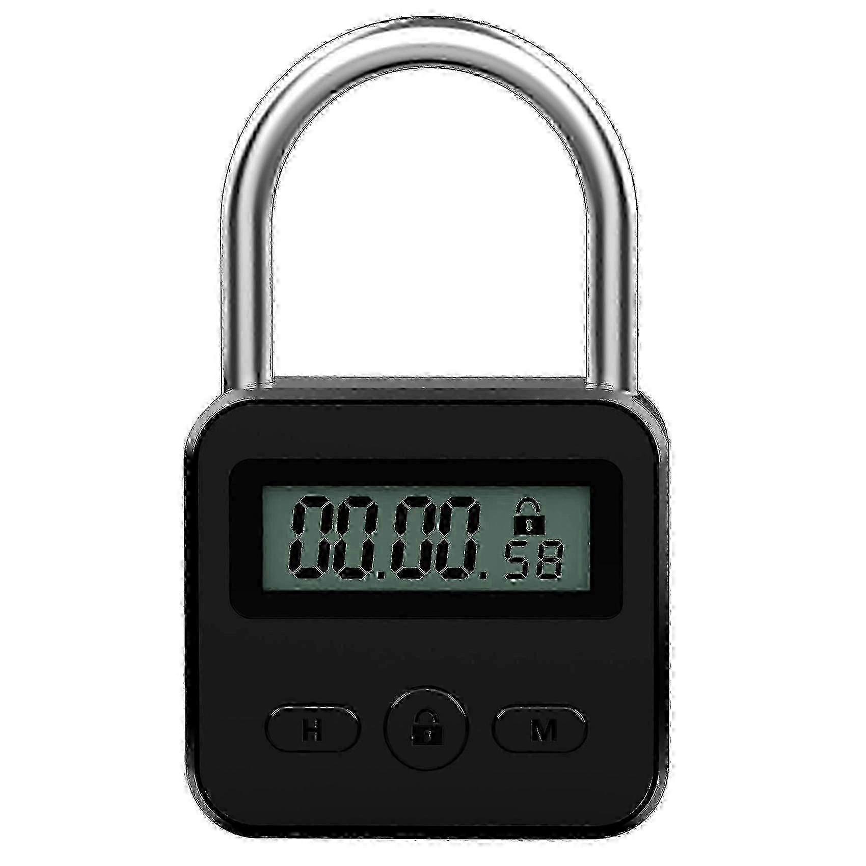 Metal Timer Lock LCD Time 99 Hours Max Timing USB Timer Padlock-Good Edition 0820
