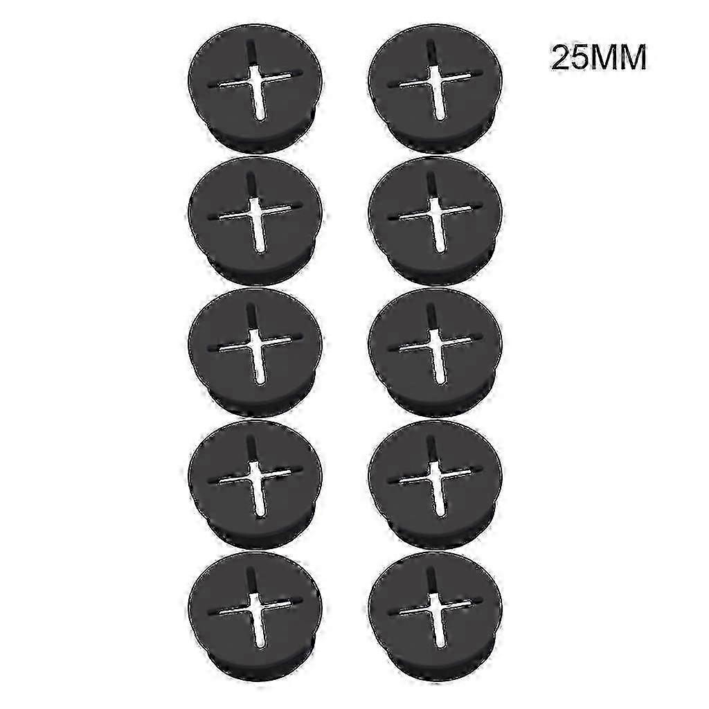 10 Pack Rubber Cable Grommets for Desk Table Console Wire Protection in Furniture Electronics