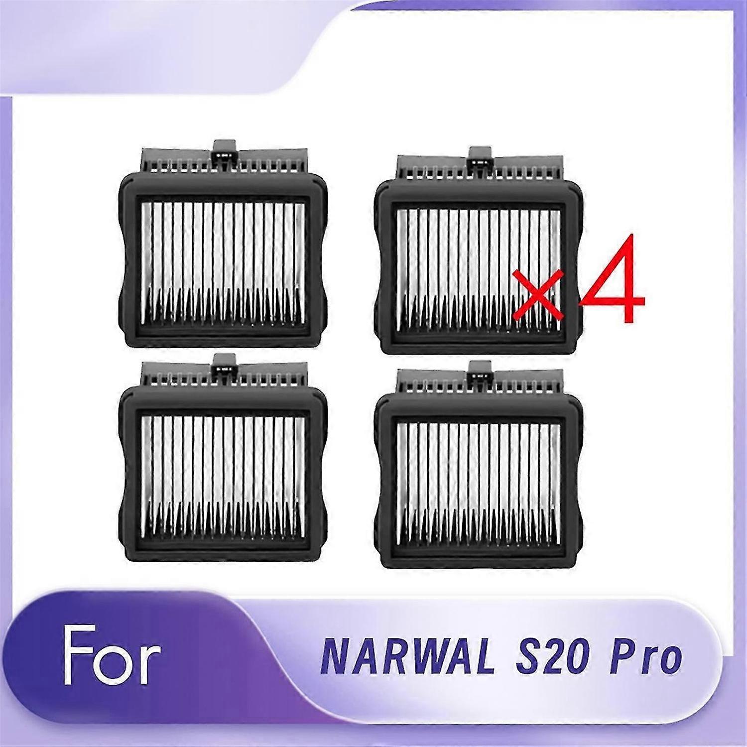 4 Pcs Filter Replacement Parts for NARWAL S20 Pro Cordless