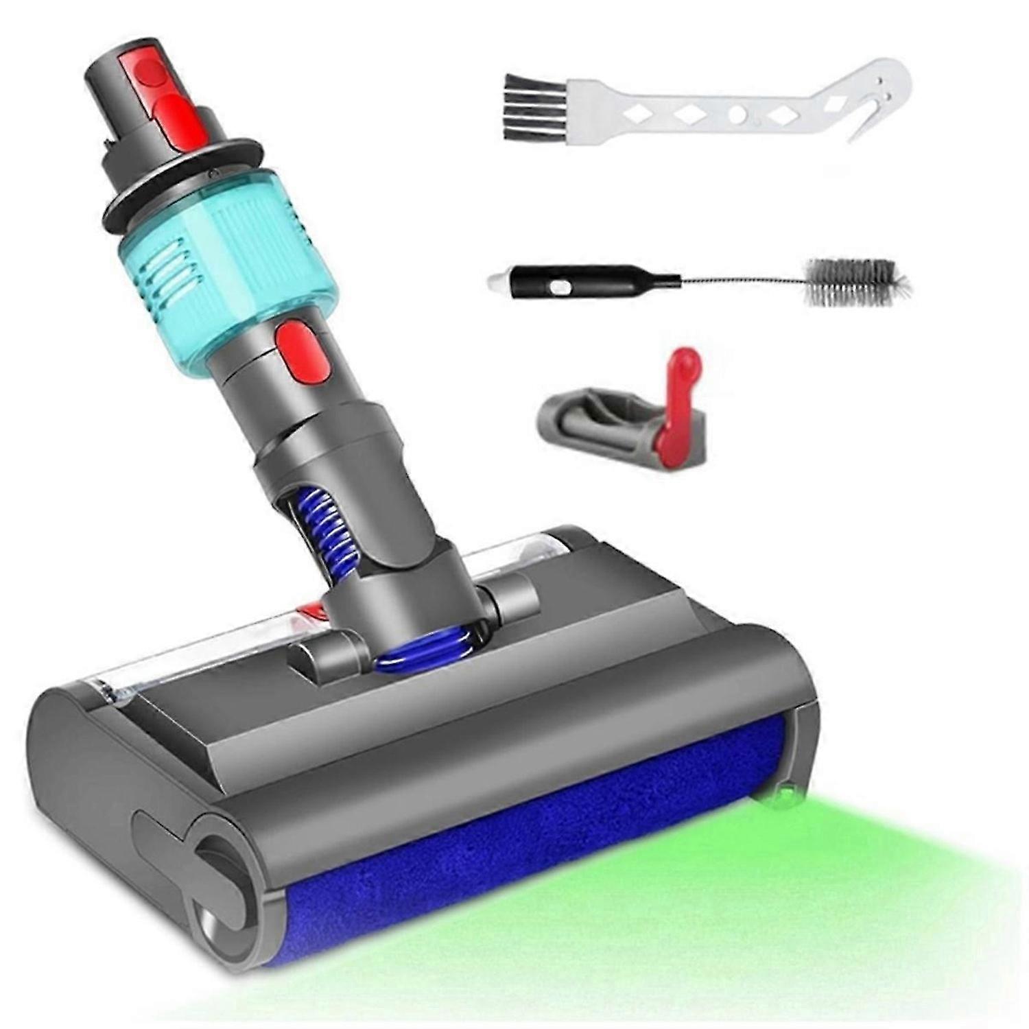 Electric with Washing Brush Switch Button for V7 V8 V10 V11 V15 Wet and Dry Green Light for Hard Flo