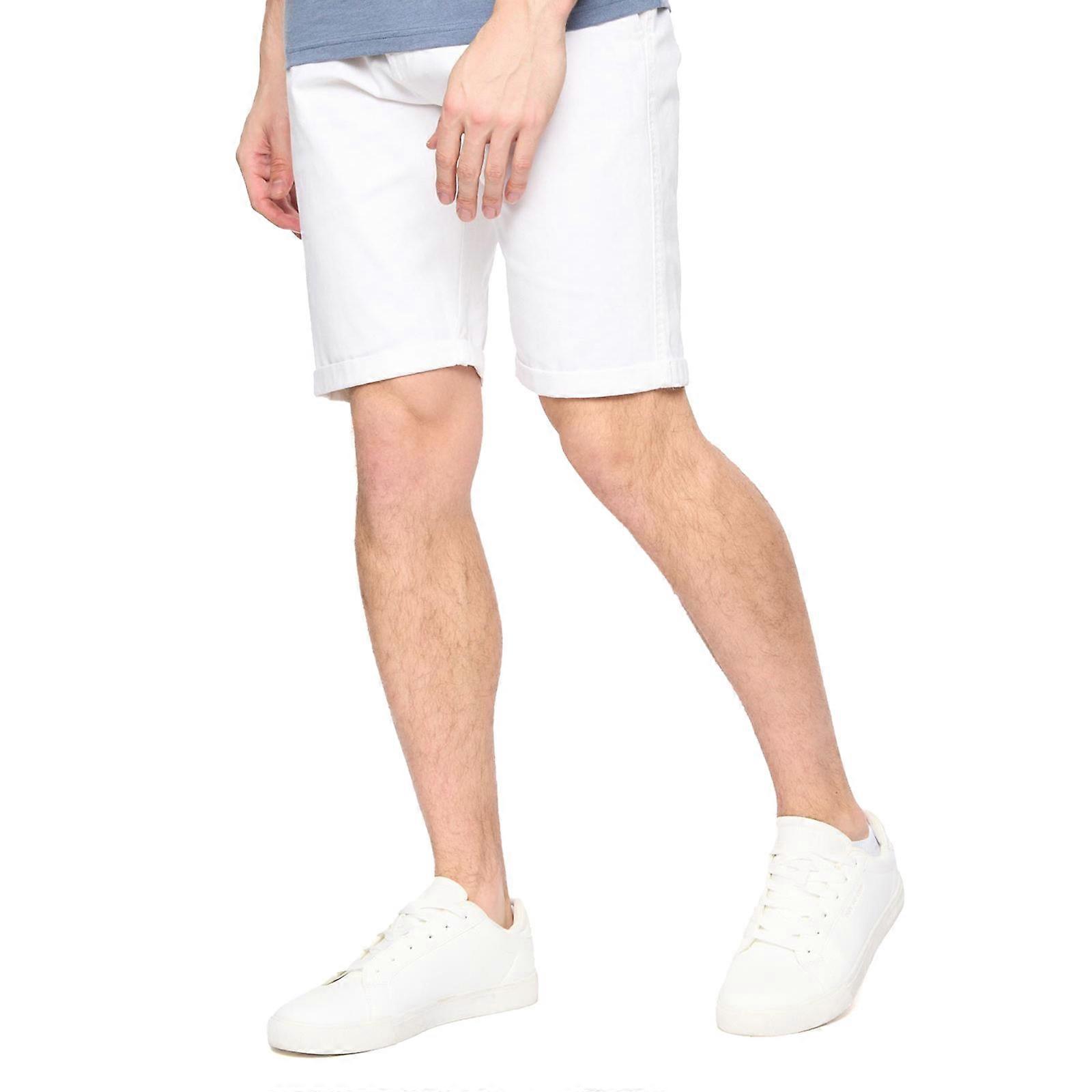 Crosshatch Sinwood Chino Shorts White