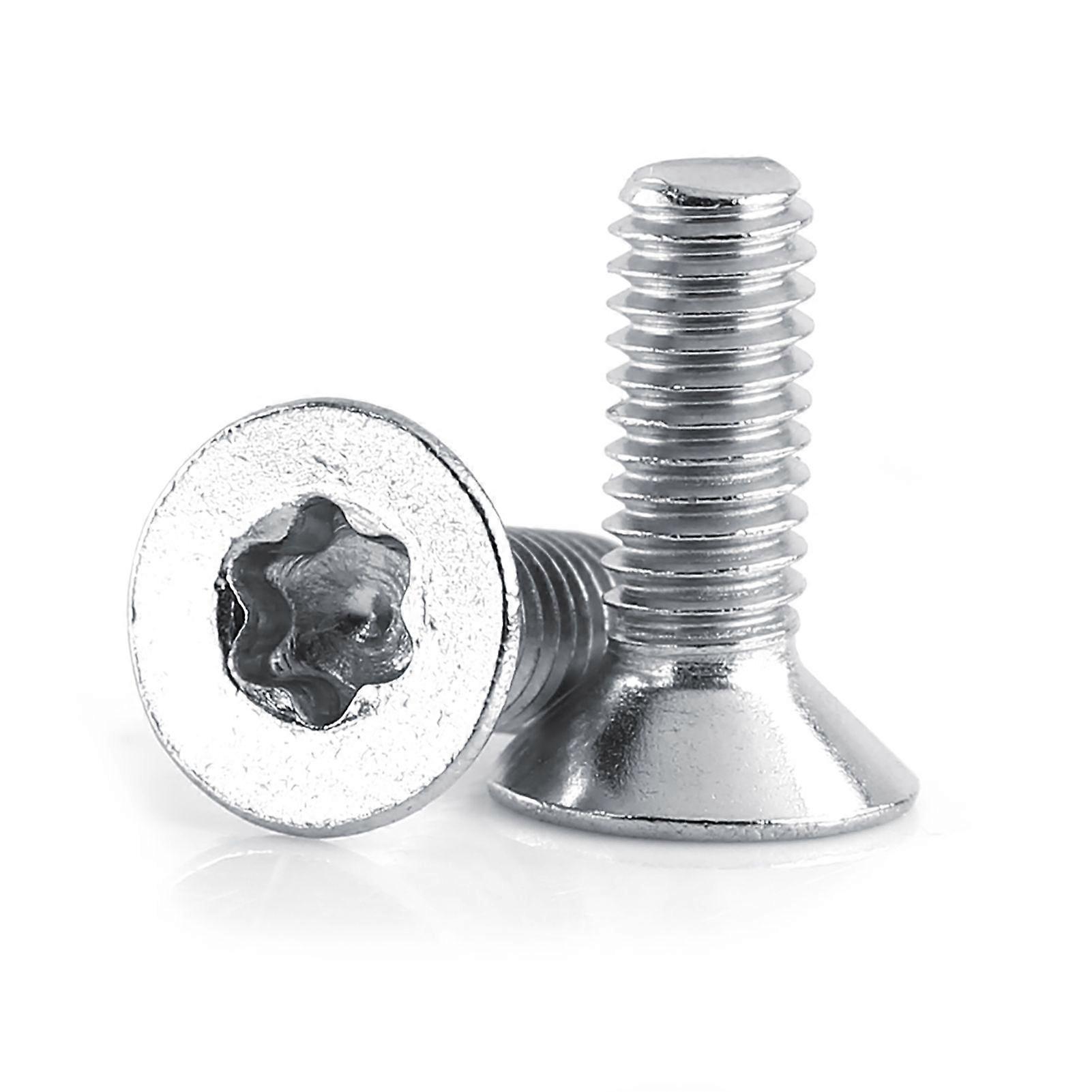 M4 Star Screws Countersunk Flat Head Machine Bolts Pack of 50-piece (M416)